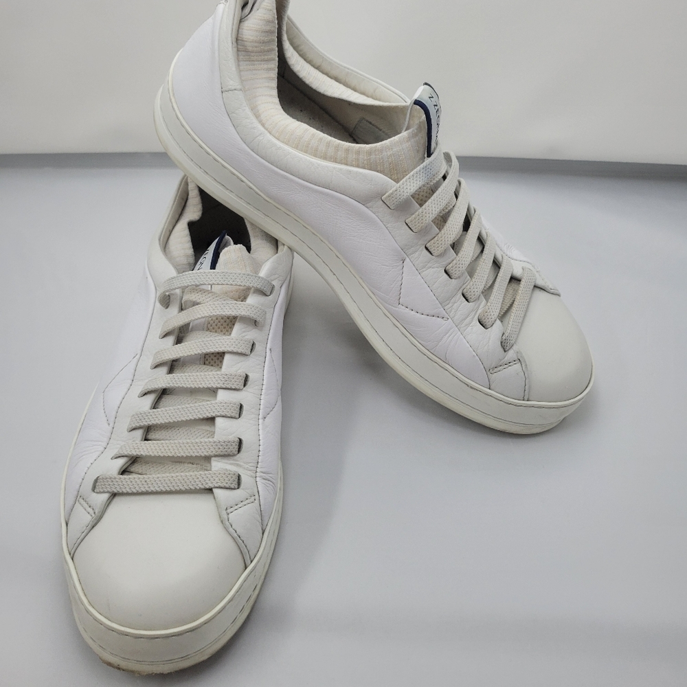 Z Zegna White Men Sneakers